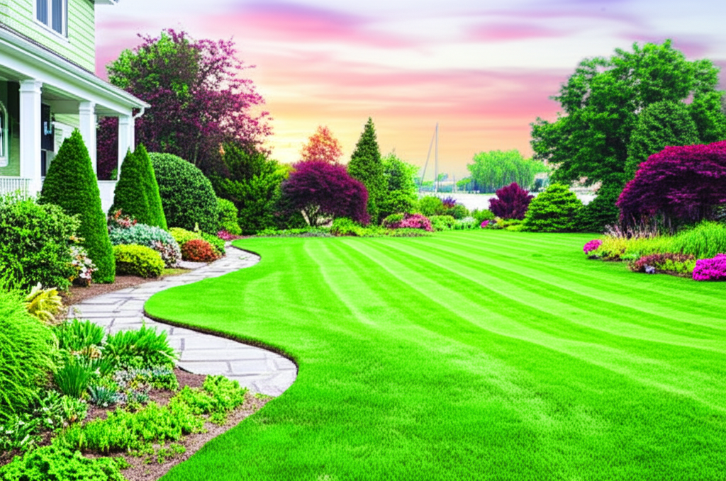 Beautiful Reno landscaping with professional lawn care